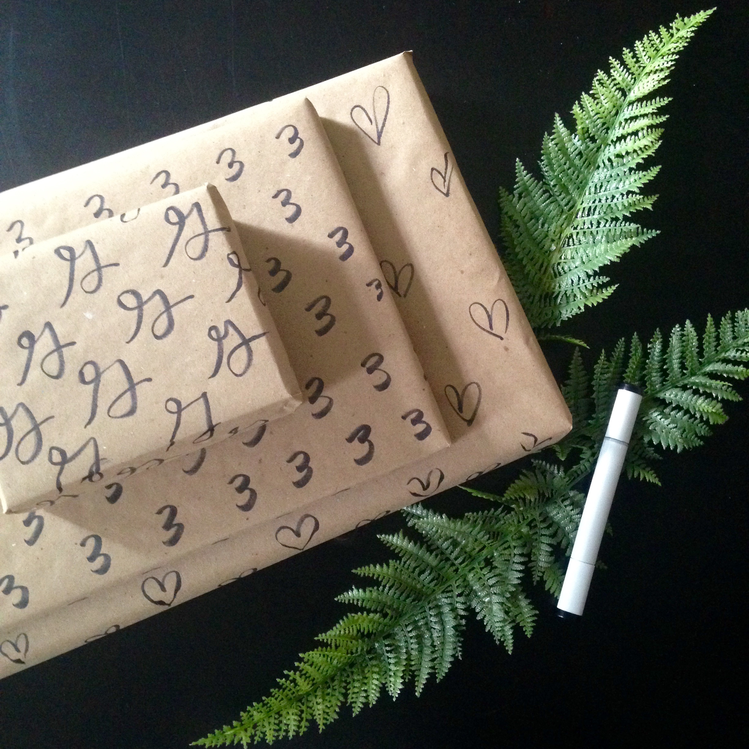 Easy DIY Hand Lettered Gift Wrap — Stevie Storck